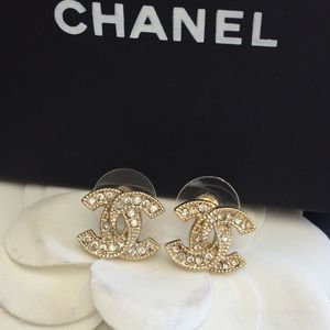 Authentic Chanel Crystal Earrings